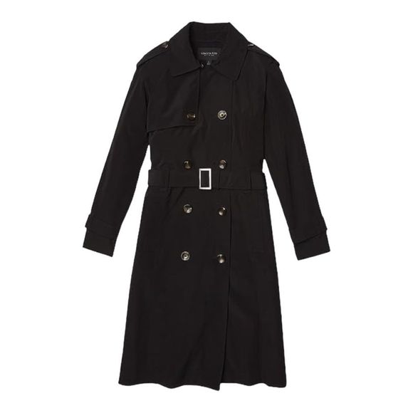 LONDON FOG 3/4 Length Double Breasted Trench Coat Size Medium - Picture 5 of 16